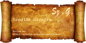 Szedlák Gizella névjegykártya